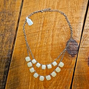 Gold and ivory layered necklace